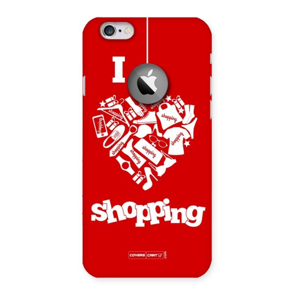 Shopaholic Shopping Love Back Case for iPhone 6 Logo Cut
