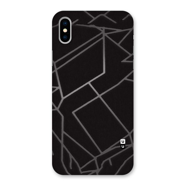 Silver Angle Design Back Case for iPhone X