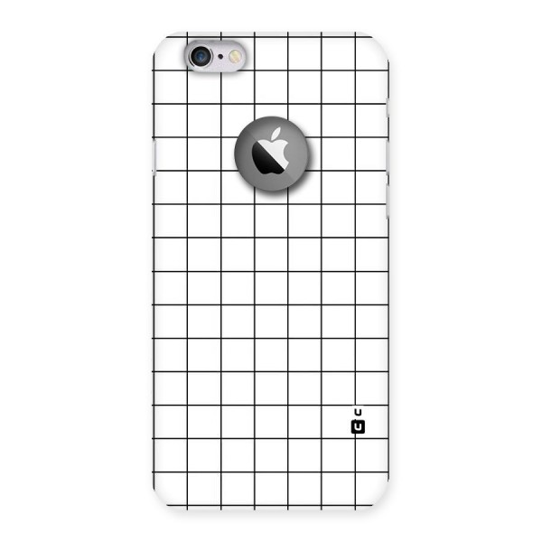 Simple Checks Back Case for iPhone 6 Logo Cut