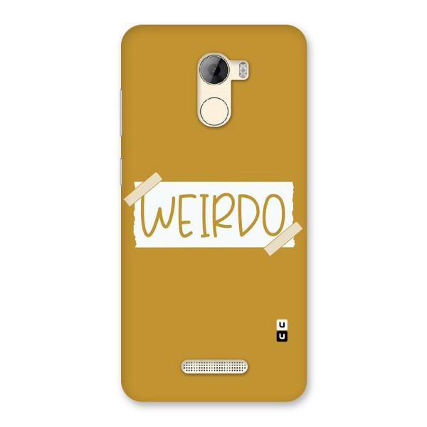Simple Weirdo Back Case for Gionee A1 LIte