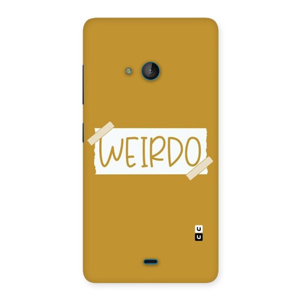 Simple Weirdo Back Case for Lumia 540