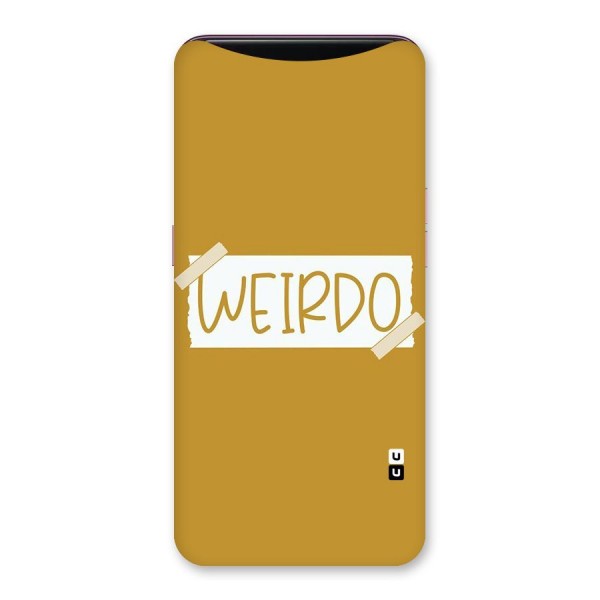 Simple Weirdo Back Case for Oppo Find X