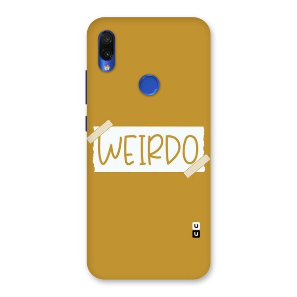 Simple Weirdo Back Case for Redmi Note 7S