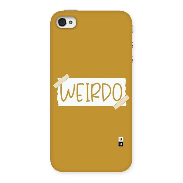 Simple Weirdo Back Case for iPhone 4 4s
