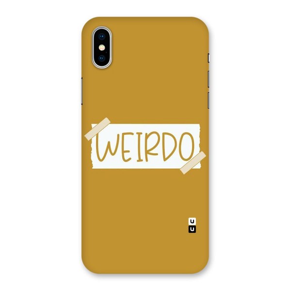Simple Weirdo Back Case for iPhone XS