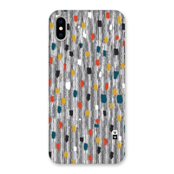 Single Paint Pattern Back Case for iPhone X