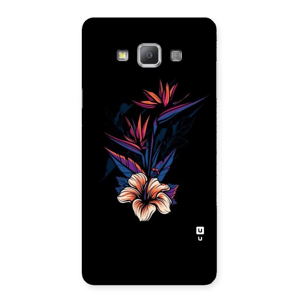 Single Painted Flower Back Case for Galaxy A7