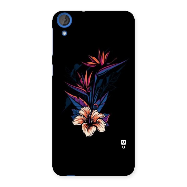 Single Painted Flower Back Case for HTC Desire 820s