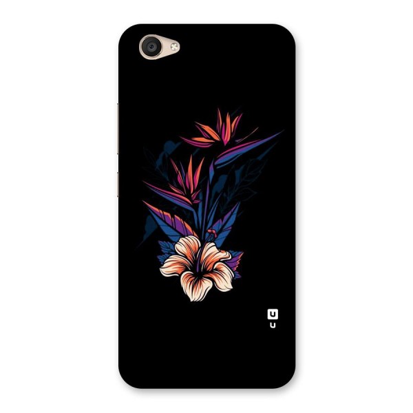 Single Painted Flower Back Case for Vivo V5 Plus