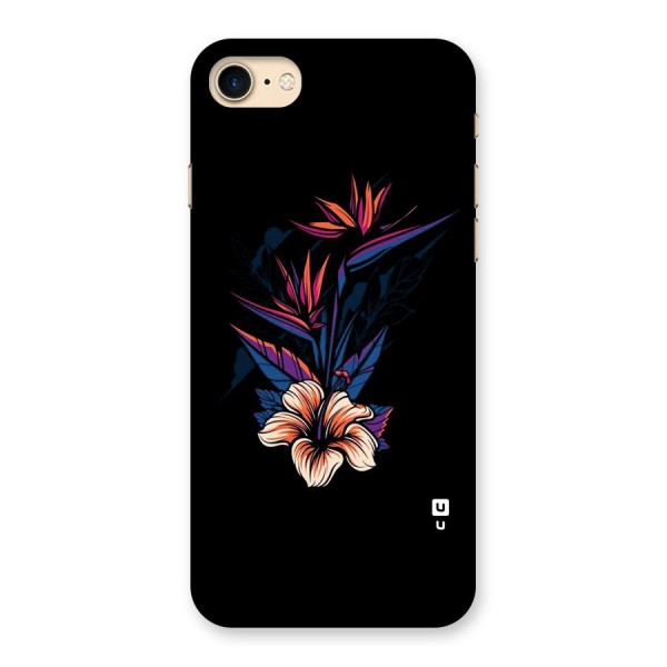 Single Painted Flower Back Case for iPhone 7