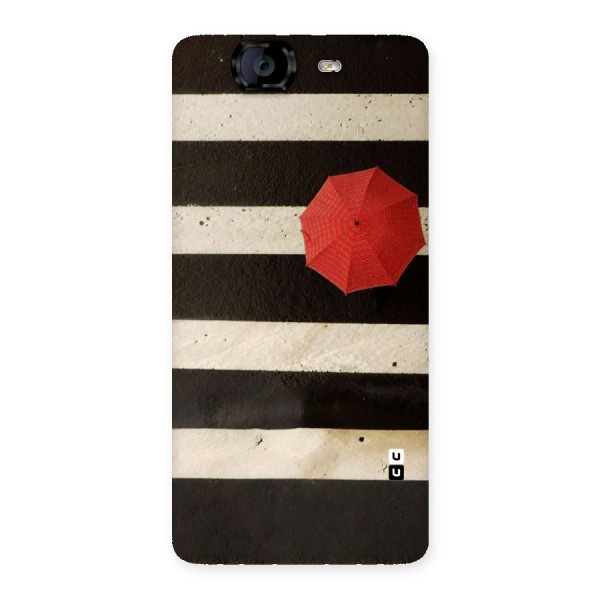 Single Red Umbrella Stripes Back Case for Canvas Knight A350