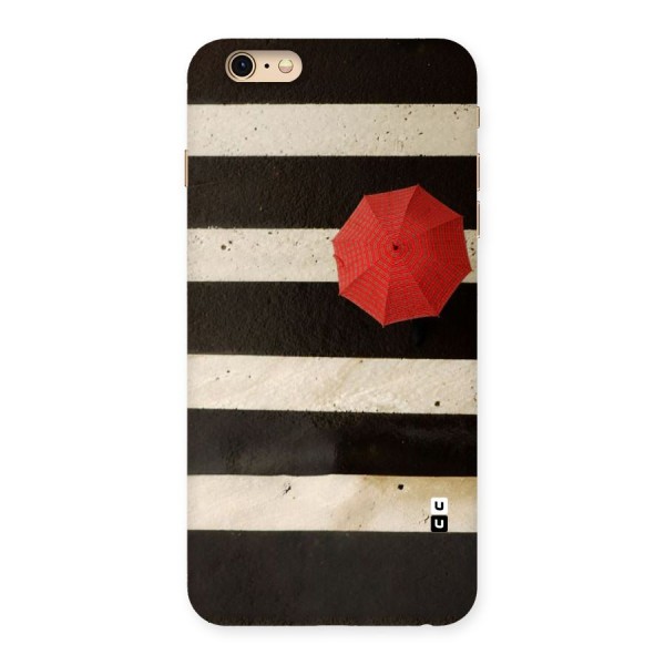 Single Red Umbrella Stripes Back Case for iPhone 6 Plus 6S Plus
