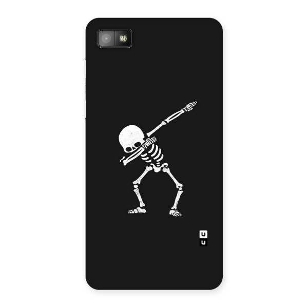 Skeleton Dab White Back Case for Blackberry Z10