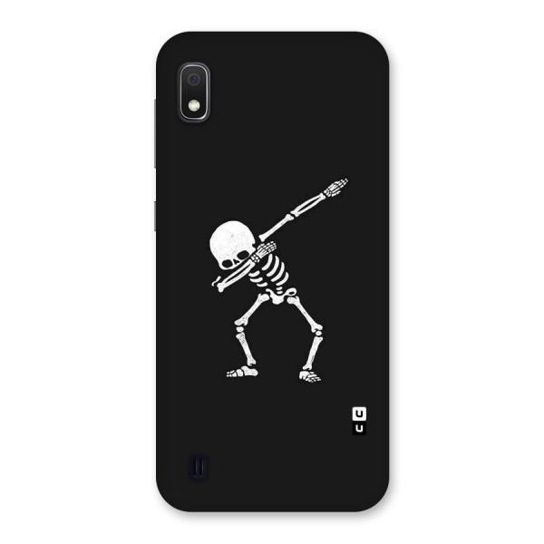 Skeleton Dab White Back Case for Galaxy A10