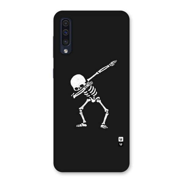 Skeleton Dab White Back Case for Galaxy A50