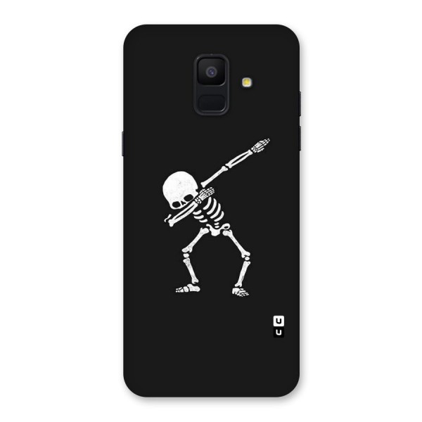 Skeleton Dab White Back Case for Galaxy A6 (2018)