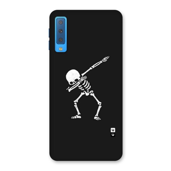Skeleton Dab White Back Case for Galaxy A7 (2018)