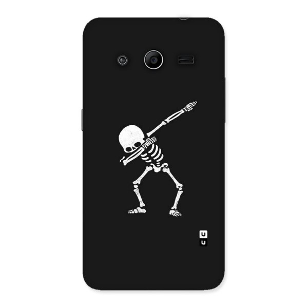 Skeleton Dab White Back Case for Galaxy Core 2