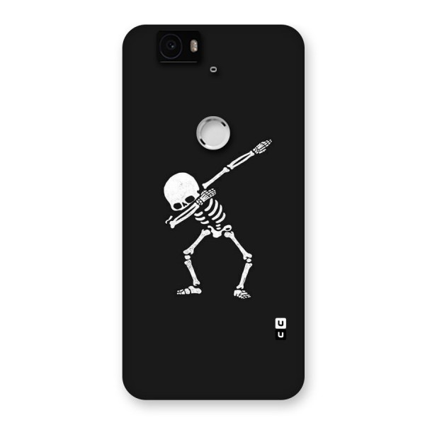 Skeleton Dab White Back Case for Google Nexus-6P