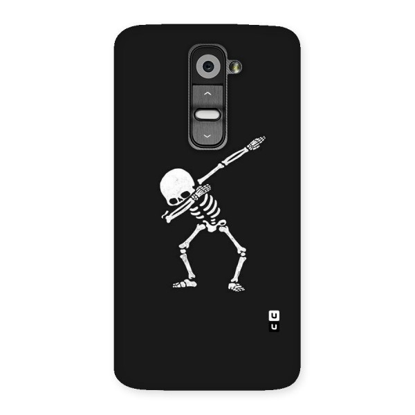 Skeleton Dab White Back Case for LG G2