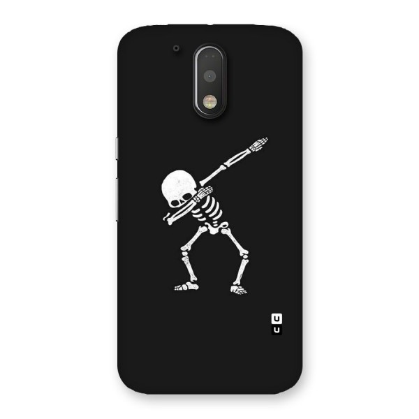 Skeleton Dab White Back Case for Motorola Moto G4