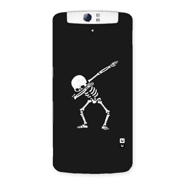Skeleton Dab White Back Case for Oppo N1