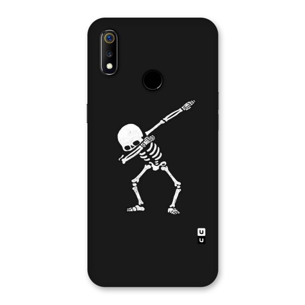 Skeleton Dab White Back Case for Realme 3