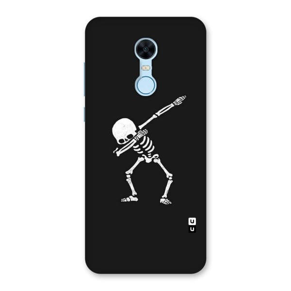 Skeleton Dab White Back Case for Redmi Note 5