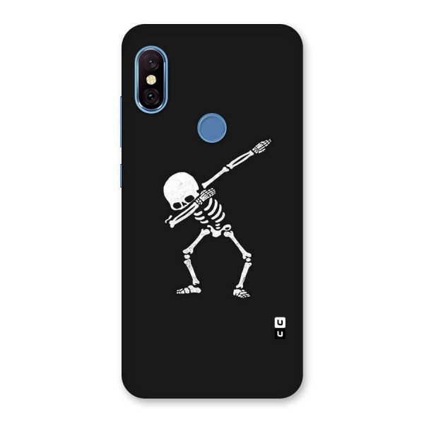 Skeleton Dab White Back Case for Redmi Note 6 Pro