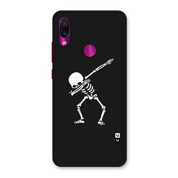 Skeleton Dab White Back Case for Redmi Note 7 Pro