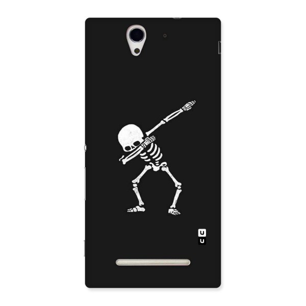 Skeleton Dab White Back Case for Sony Xperia C3