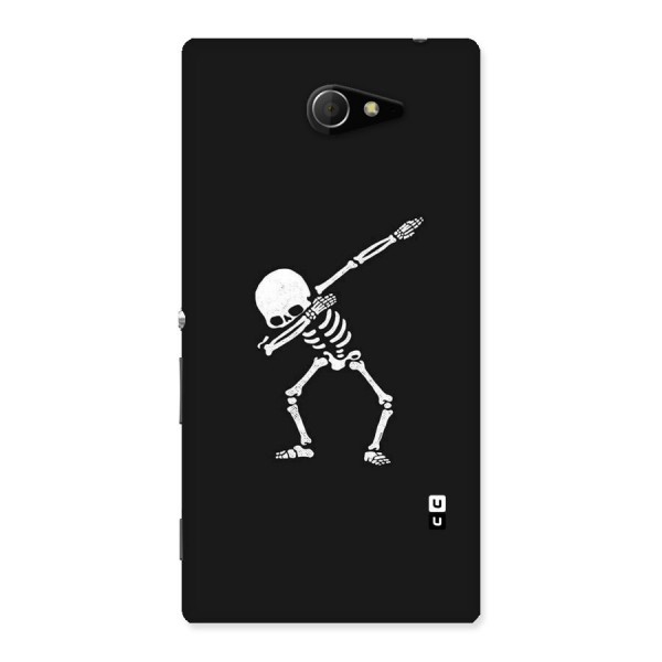 Skeleton Dab White Back Case for Sony Xperia M2