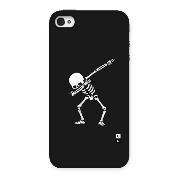 Skeleton Dab White Back Case for iPhone 4 4s