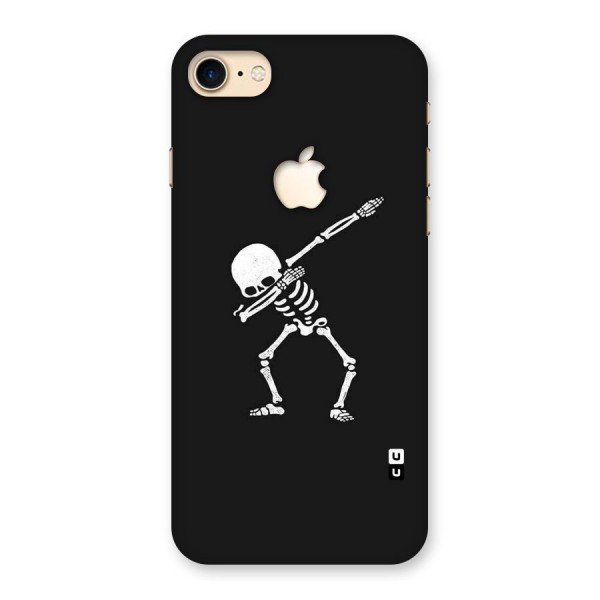 Skeleton Dab White Back Case for iPhone 7 Apple Cut