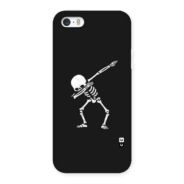 Skeleton Dab White Back Case for iPhone SE