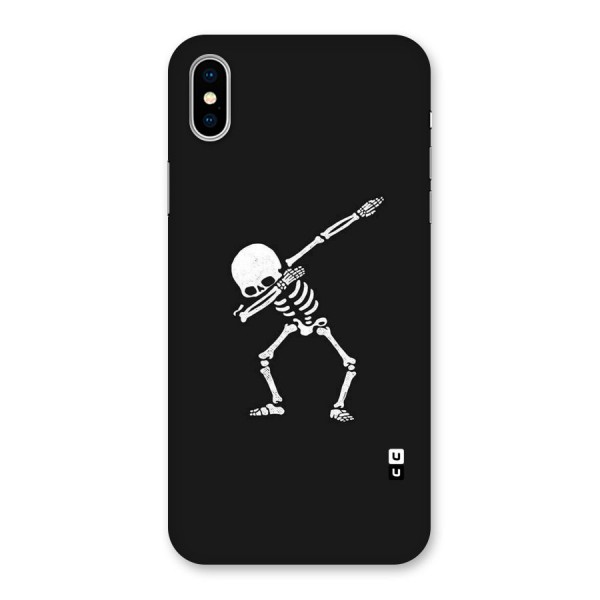 Skeleton Dab White Back Case for iPhone XS