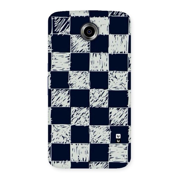 Sketchy Check Design Back Case for Nexsus 6
