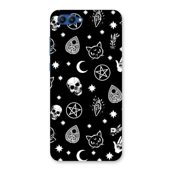 Skull Moon Design Back Case for Honor View 10