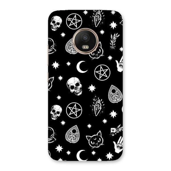 Skull Moon Design Back Case for Moto G5 Plus