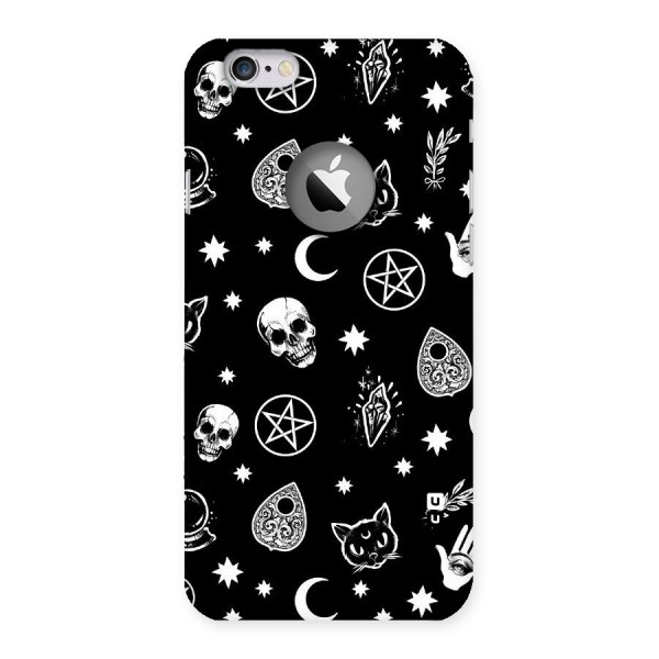 Skull Moon Design Back Case for iPhone 6 Logo Cut