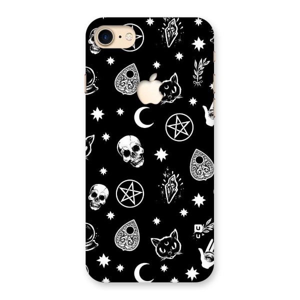 Skull Moon Design Back Case for iPhone 7 Apple Cut