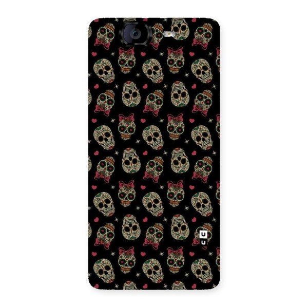 Skull Pattern Back Case for Canvas Knight A350