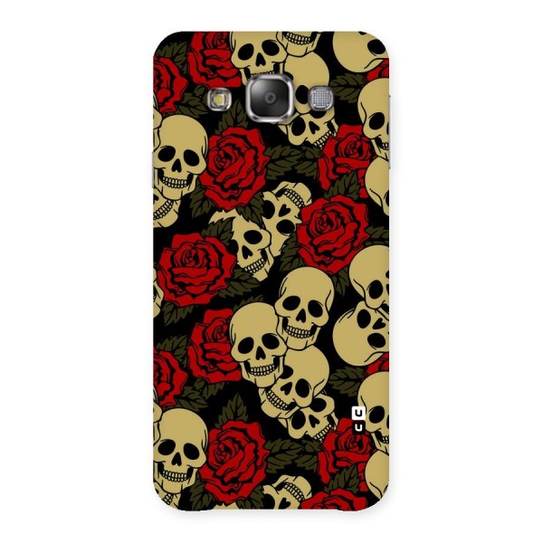 Skulled Roses Back Case for Galaxy E7