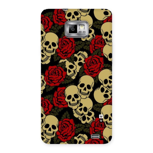 Skulled Roses Back Case for Galaxy S2