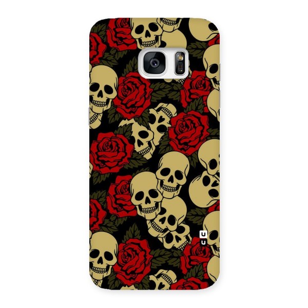 Skulled Roses Back Case for Galaxy S7 Edge