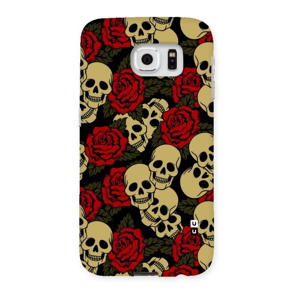Skulled Roses Back Case for Samsung Galaxy S6