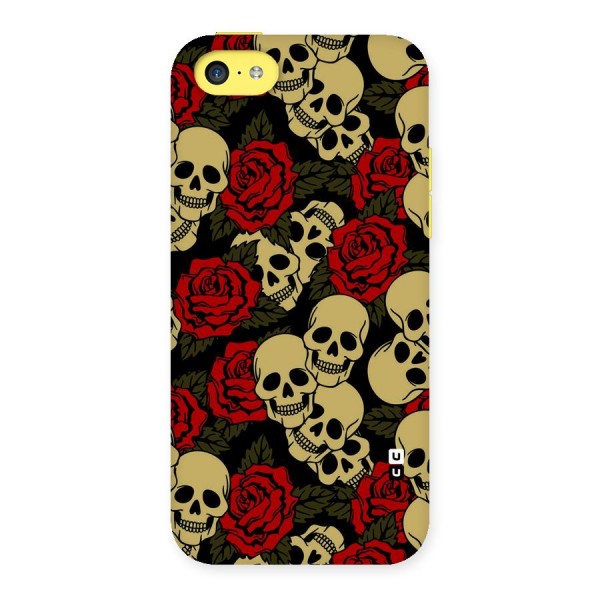 Skulled Roses Back Case for iPhone 5C