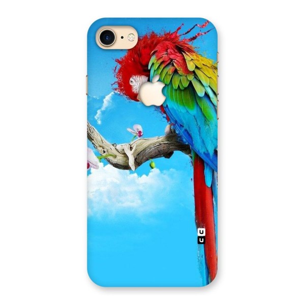 Sky Parrot Back Case for iPhone 7 Apple Cut
