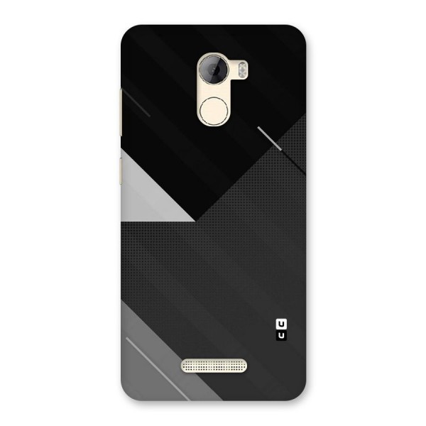 Slant Grey Back Case for Gionee A1 LIte