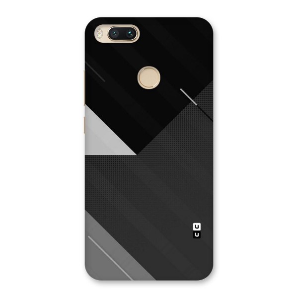 Slant Grey Back Case for Mi A1